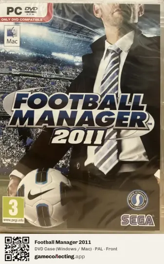Football Manager 2011 Computer, PAL box front