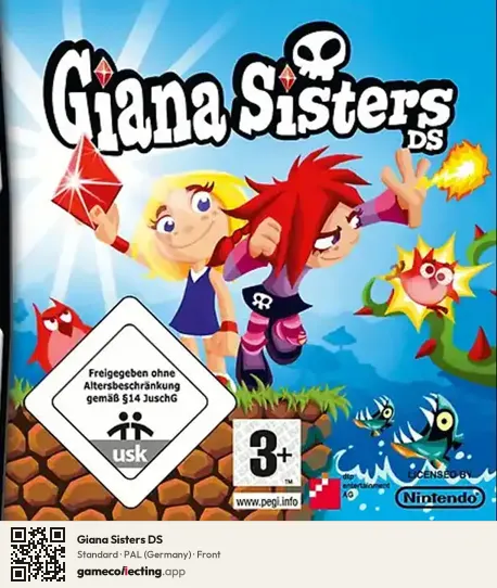 Giana Sisters DS Nintendo DS, Germany box front