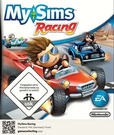 MySims Racing Nintendo DS, Germany box front