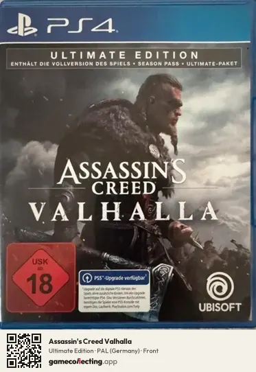 Assassin's Creed Valhalla PlayStation 4, Germany box front