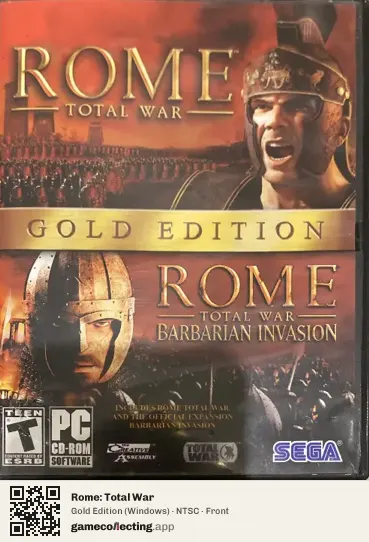 Rome: Total War Computer, NTSC box front