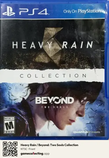 Heavy Rain / Beyond: Two Souls Collection PlayStation 4, NTSC box front