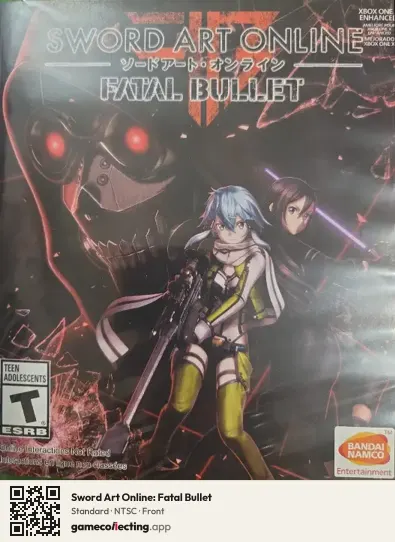 Sword Art Online: Fatal Bullet Xbox One, NTSC box front