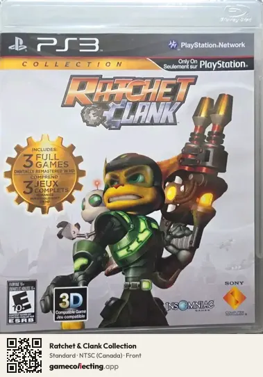 Ratchet & Clank Collection PlayStation 3, Canada box front