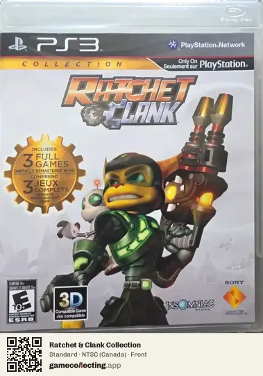 Ratchet & Clank Collection PlayStation 3, Canada box front