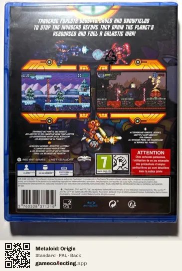 Metaloid: Origin PlayStation 4, PAL box back