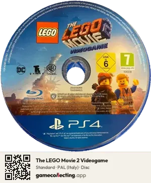 The LEGO Movie 2 Videogame PlayStation 4, PAL disc