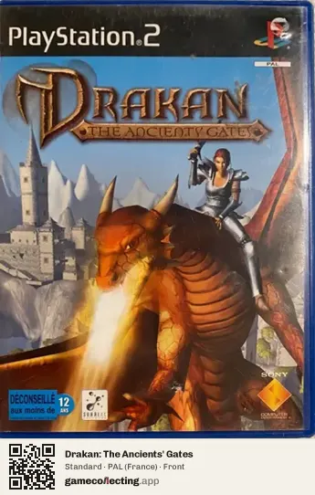 Drakan: The Ancients' Gates PlayStation 2, France box front