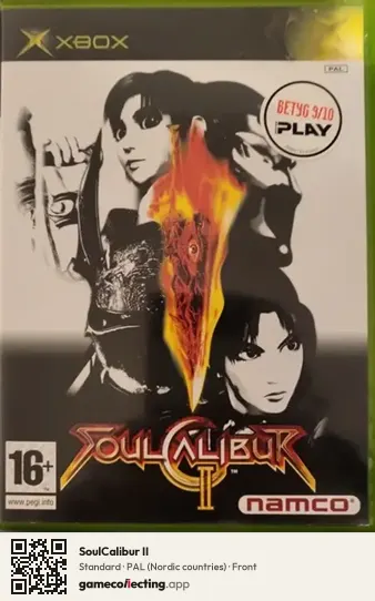 SoulCalibur II Xbox, Nordic countries box front