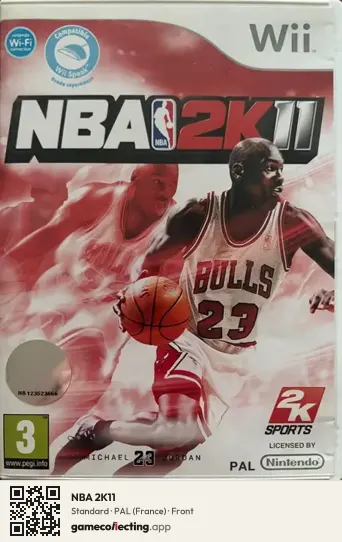 NBA 2K11 Nintendo Wii, France box front