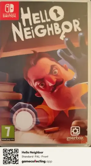 Hello Neighbor Nintendo Switch, PAL box front