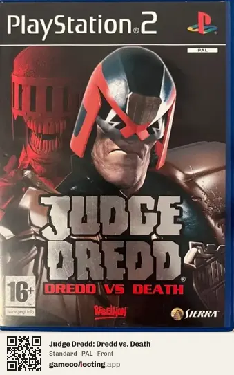 Judge Dredd: Dredd vs. Death PlayStation 2, PAL box front