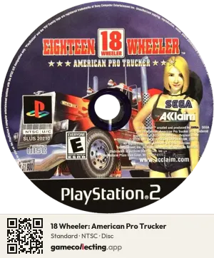 18 Wheeler: American Pro Trucker PlayStation 2, NTSC disc