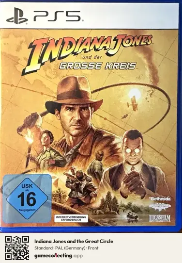 Indiana Jones and the Great Circle PlayStation 5, Germany box front