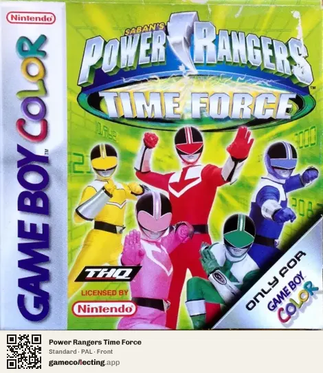 Power Rangers Time Force Game Boy Color, PAL box front