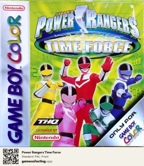 Power Rangers Time Force Game Boy Color, PAL box front