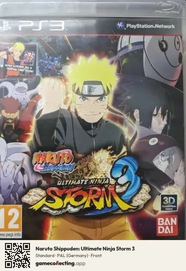 Naruto Shippuden: Ultimate Ninja Storm 3 PlayStation 3, Germany box front