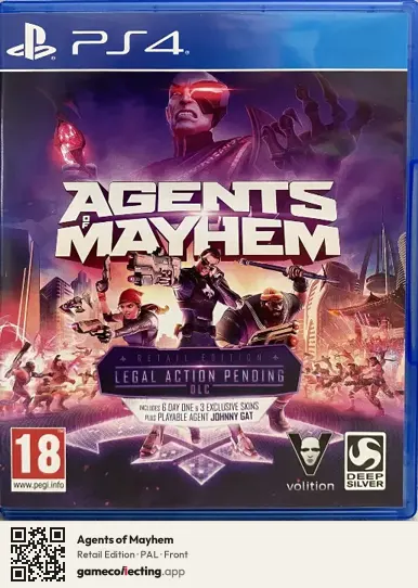 Agents of Mayhem PlayStation 4, PAL box front