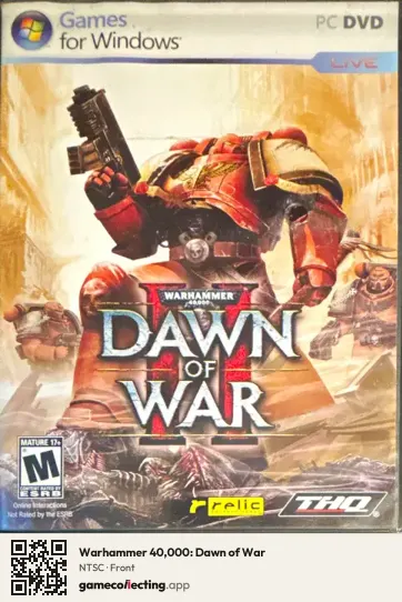 Warhammer 40,000: Dawn of War Computer, NTSC box front