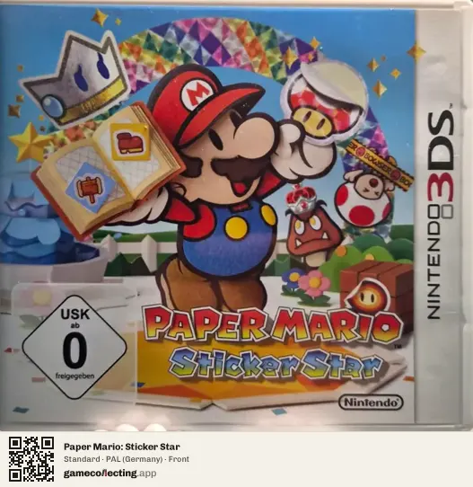 Paper Mario: Sticker Star Nintendo 3DS, Germany box front