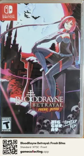 BloodRayne Betrayal: Fresh Bites Nintendo Switch, NTSC box front