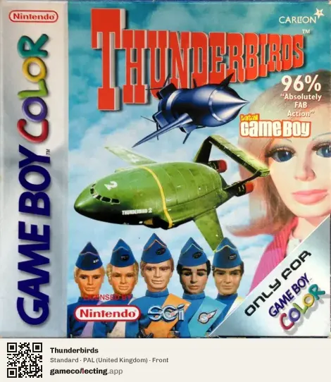Thunderbirds Game Boy Color, United Kingdom box front