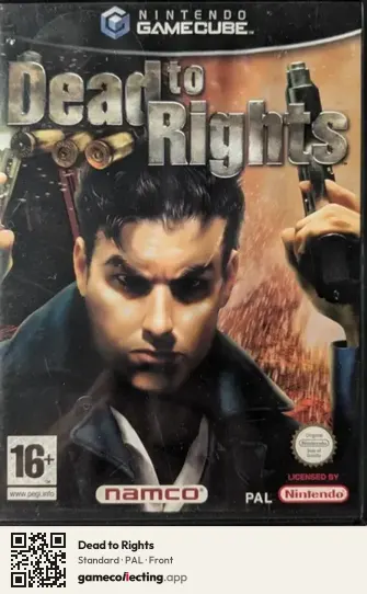 Dead to Rights Nintendo GameCube, PAL box front