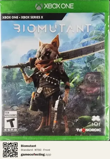 Biomutant Xbox One, NTSC box front