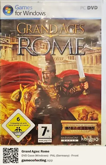 Grand Ages: Rome Computer, Germany box front