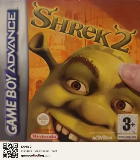 Shrek 2 Game Boy Advance, France box front