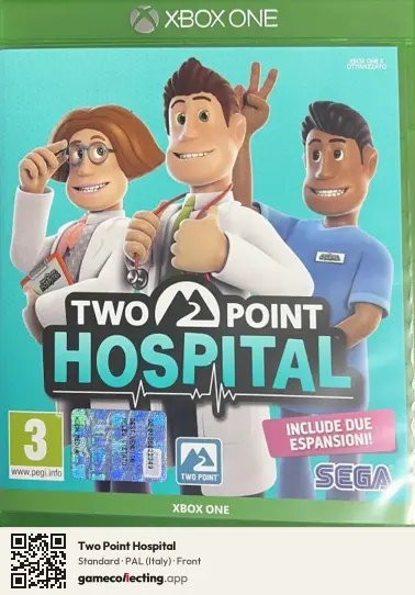 Two Point Hospital Xbox One, Italy box front
