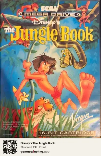 Disney's The Jungle Book Sega Mega Drive / Genesis, PAL box front