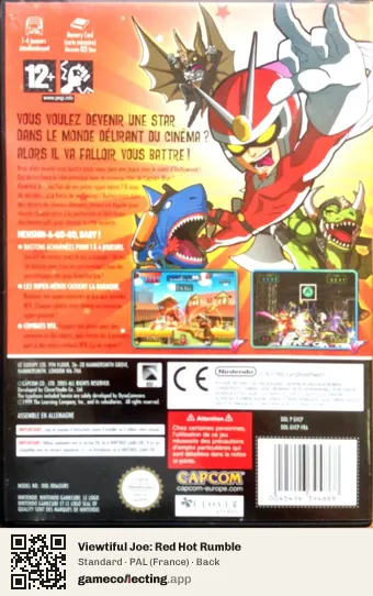 Viewtiful Joe: Red Hot Rumble Nintendo GameCube, France box back