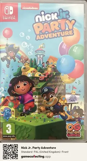 Nick Jr. Party Adventure Nintendo Switch, United Kingdom box front