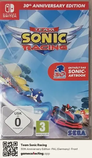 Team Sonic Racing Nintendo Switch, Germany box front