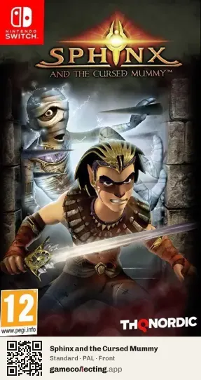 Sphinx and the Cursed Mummy Nintendo Switch, PAL box front