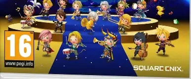 Theatrhythm Final Bar Line, the PEGI square on its front