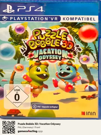 Puzzle Bobble 3D: Vacation Odyssey PlayStation 4, Germany box front