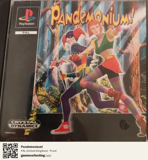 Pandemonium! PlayStation, United Kingdom box front