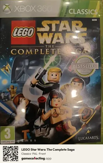 LEGO Star Wars: The Complete Saga Xbox 360, PAL box front