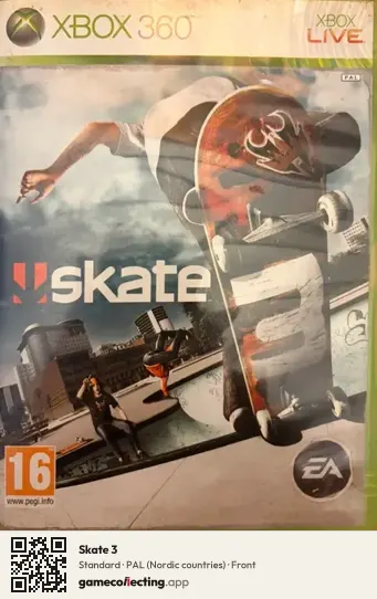 Skate 3 Xbox 360, Nordic countries box front