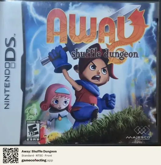 Away: Shuffle Dungeon Nintendo DS, NTSC box front