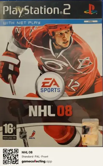 NHL 08 PlayStation 2, PAL box front