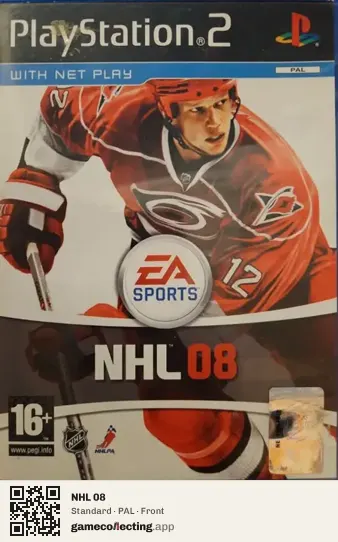 NHL 08 PlayStation 2, PAL box front