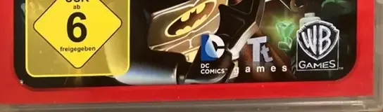 LEGO Batman 2: DC Super Heroes, the USK square on its front