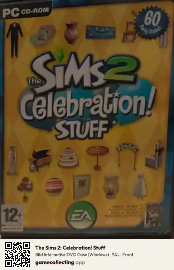 The Sims 2: Celebration! Stuff Computer, PAL box front