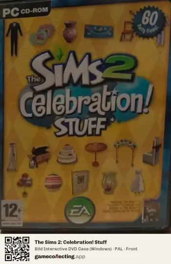 The Sims 2: Celebration! Stuff Computer, PAL box front