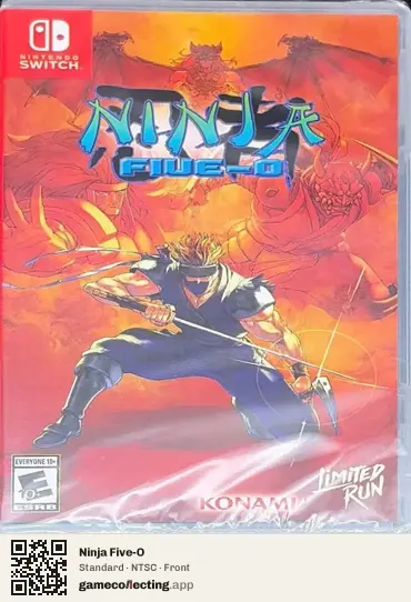 Ninja Five-O Nintendo Switch, NTSC box front