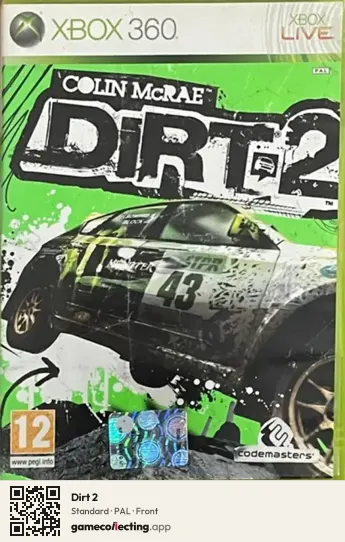Dirt 2 Xbox 360, PAL box front