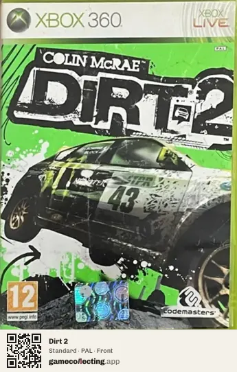 Dirt 2 Xbox 360, PAL box front